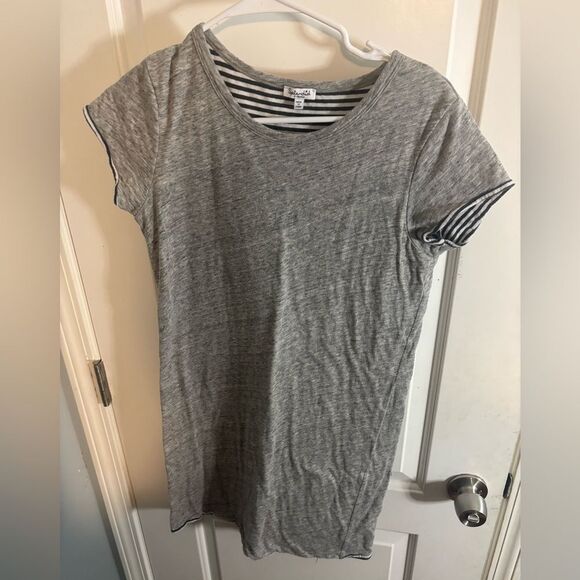 Splendid Black and Gray Relaxed Short Sleeve T-shirt dress size xs - Picture 1 of 3